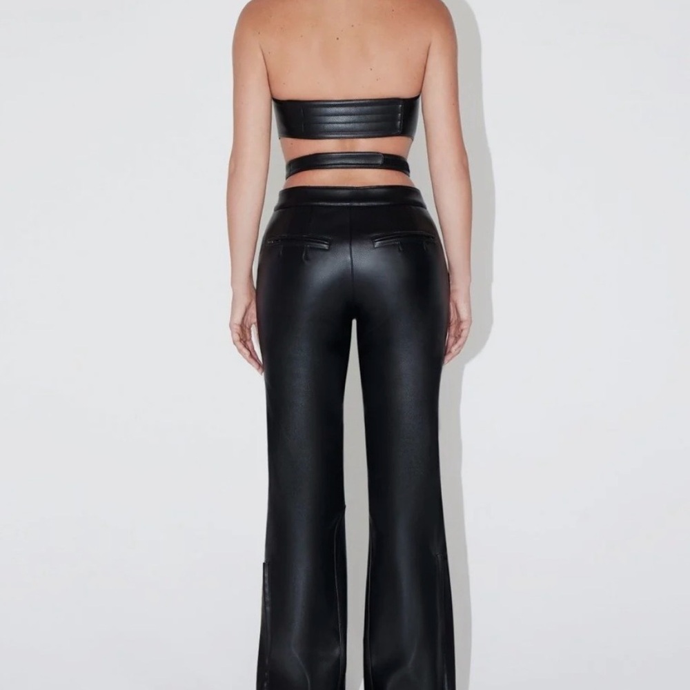 KHY- faux leather pants and top (set) - Picture 4 of 8